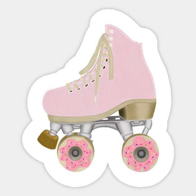 Sweet Skate Sticker by KimPanellaDesigns